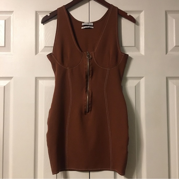 Urban Outfitters Chandler Zip-Front Bodycon Dress - Picture 6 of 13